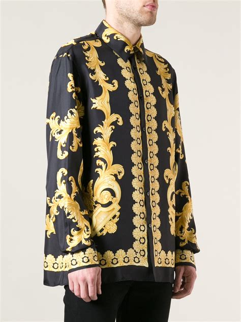 different color versace shirt|Versace collection men shirt black.